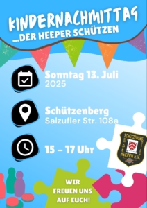 Kindernachmittag 2025 Plakat